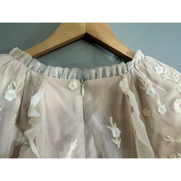SALT Rosalind Embroidered Tulle Dress XL - Picture 6 of 13